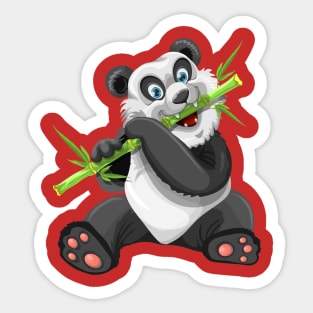 Baby Panda and His Bamboo Sticker